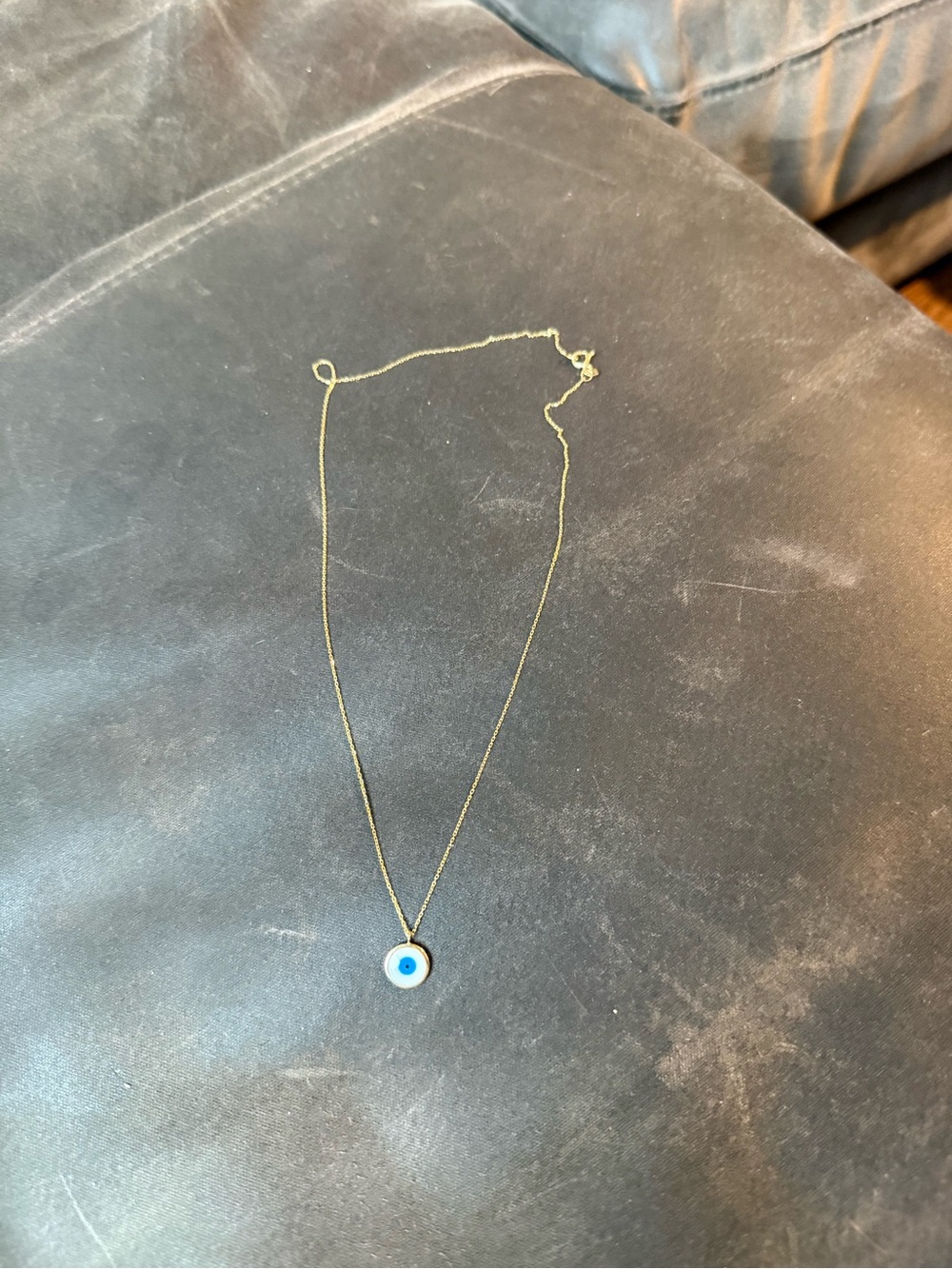 14k Gold Evil Eye Necklace